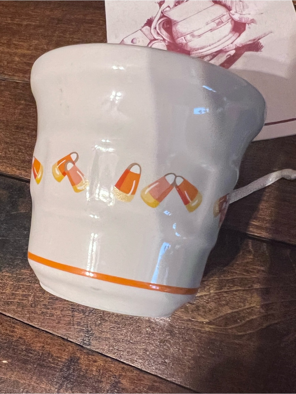 Longaberger Vintage Candy Corn Votives Set + Bonus Candy Corn Tie-On 🍂 - Picture 2 of 10